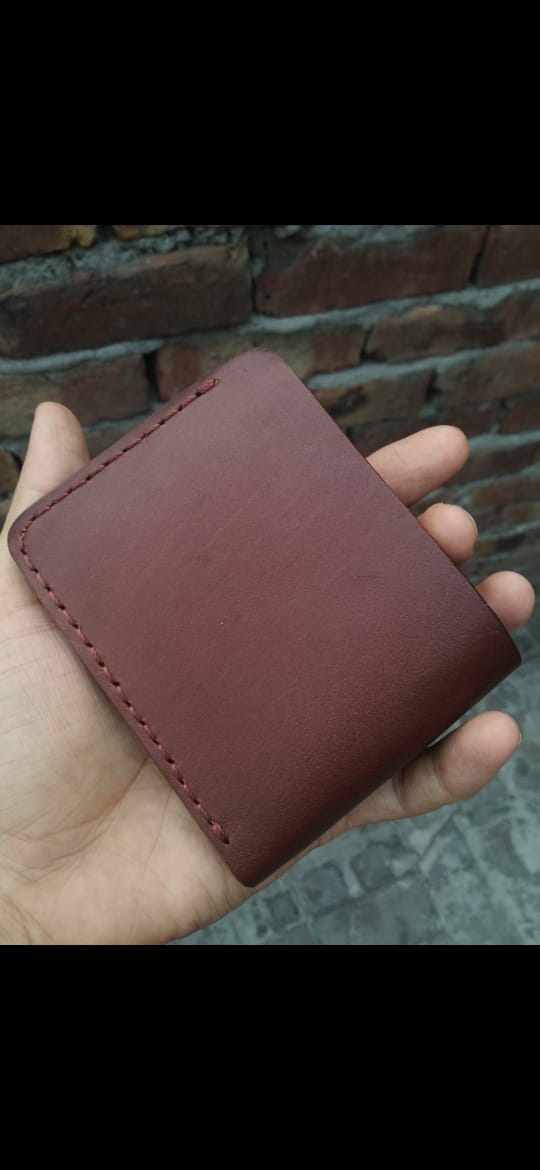 hand stitched wallets Brown