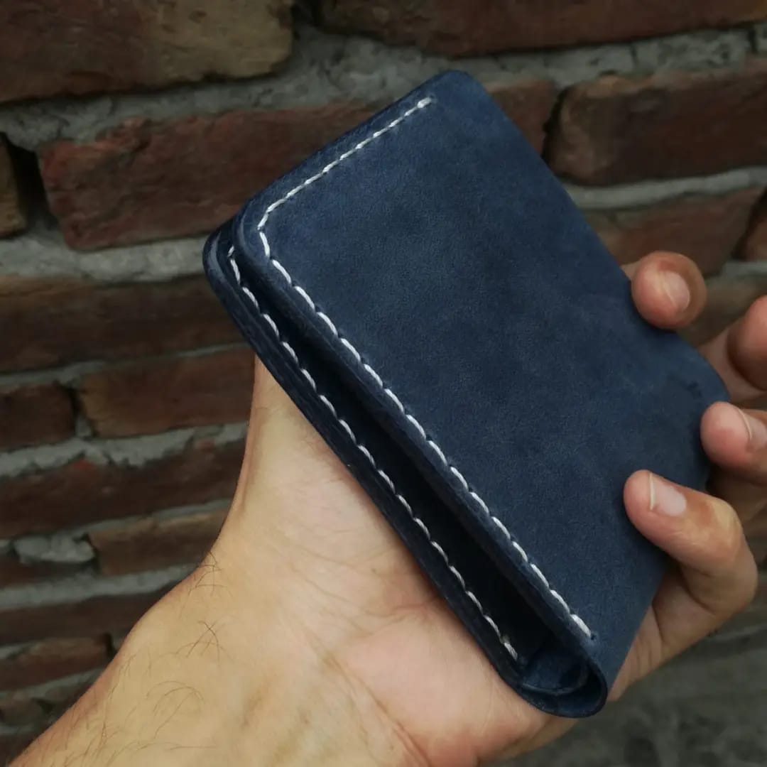 hand stitched wallets - Black