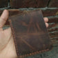 hand stitched wallets Brown