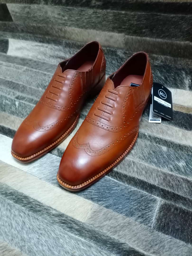 Oxford Brogue Shoes Brown