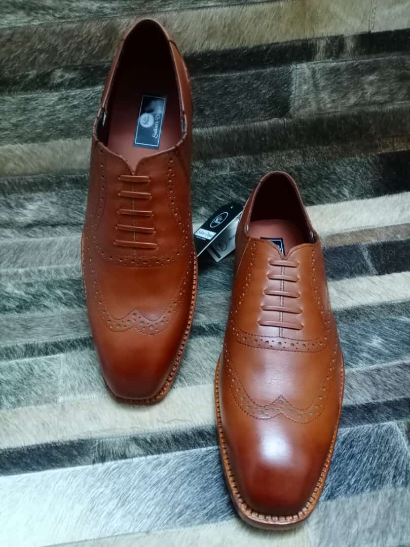 Oxford Brogue Shoes Brown