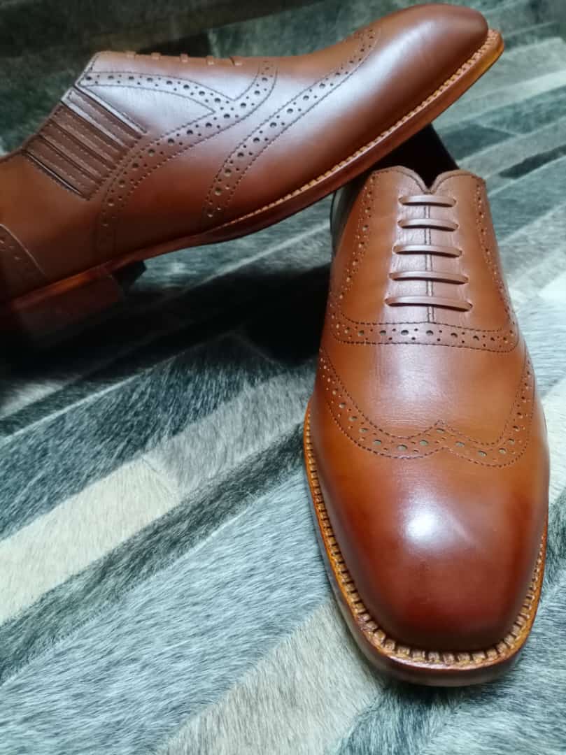 Oxford Brogue Shoes Brown