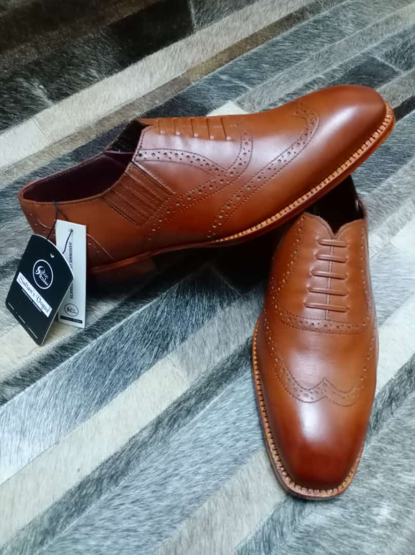 Oxford Brogue Shoes Brown