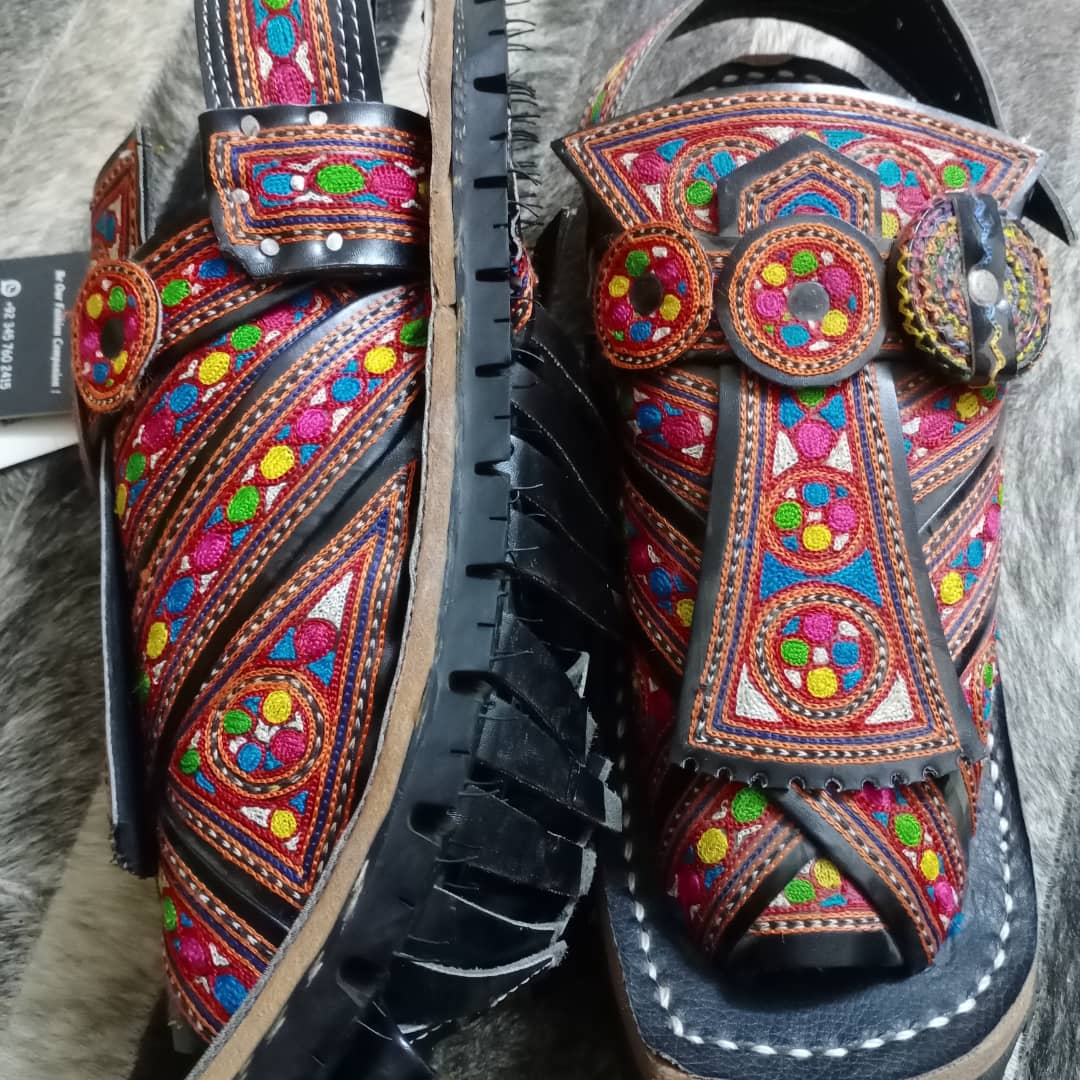 Hand Embroidered Balochi Chappals