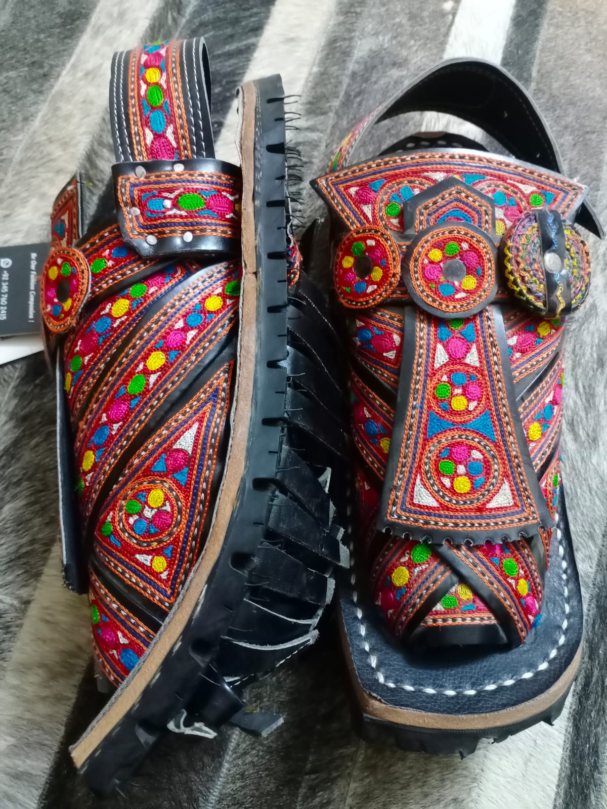 Hand Embroidered Balochi Chappals