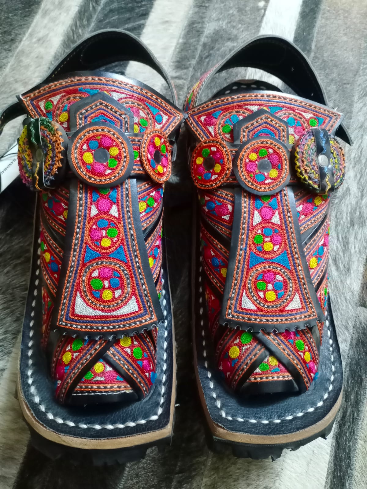 Hand Embroidered Balochi Chappals