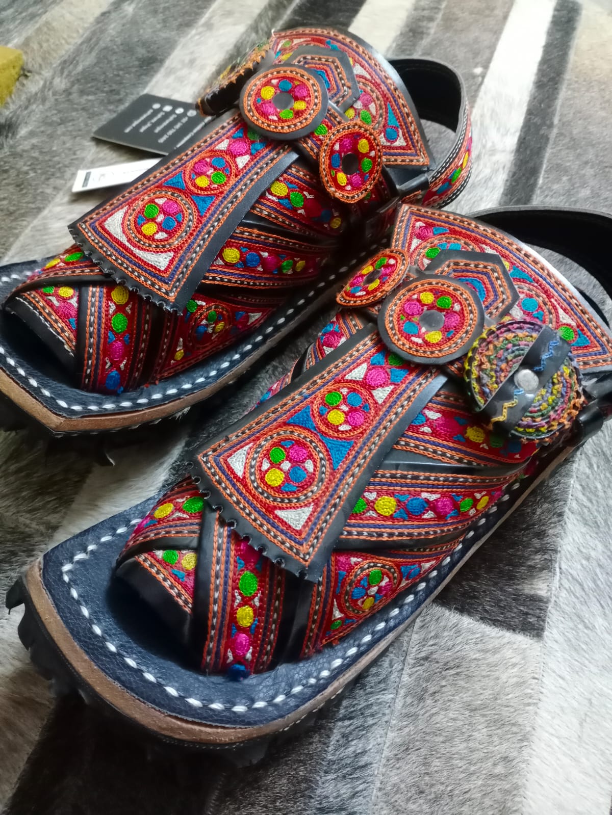 Hand Embroidered Balochi Chappals