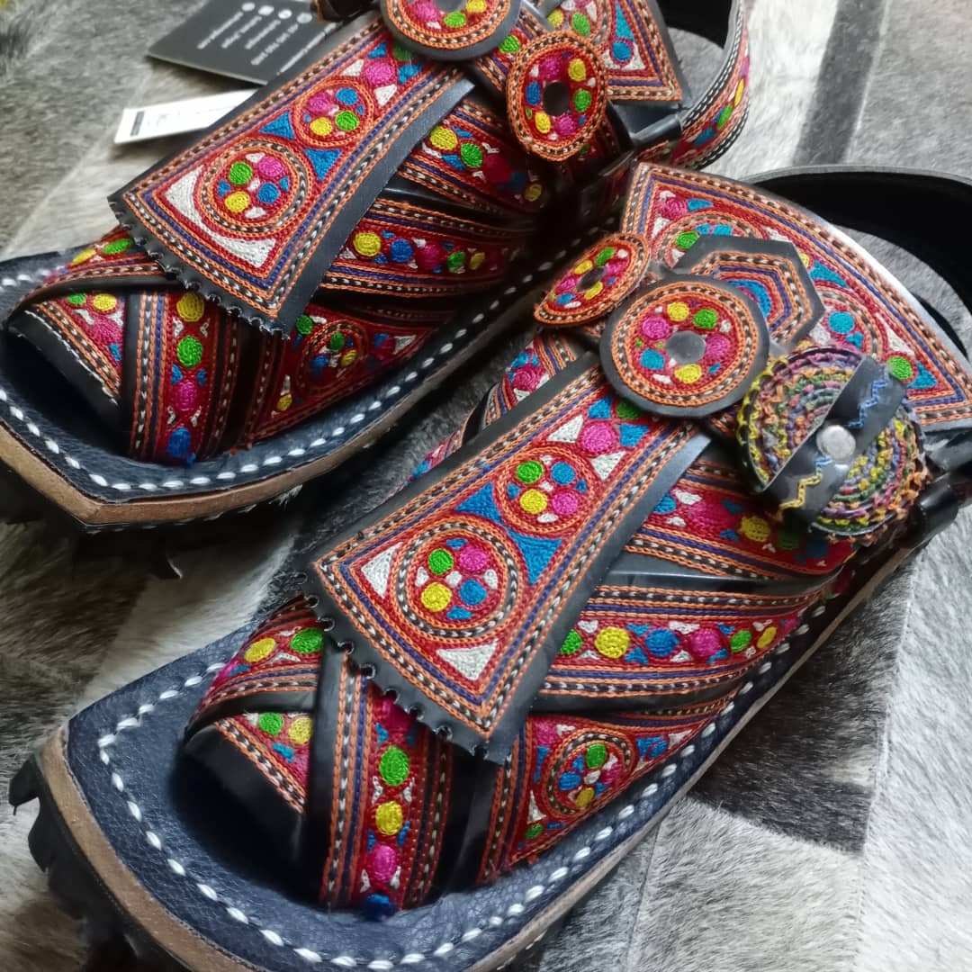 Hand Embroidered Balochi Chappals