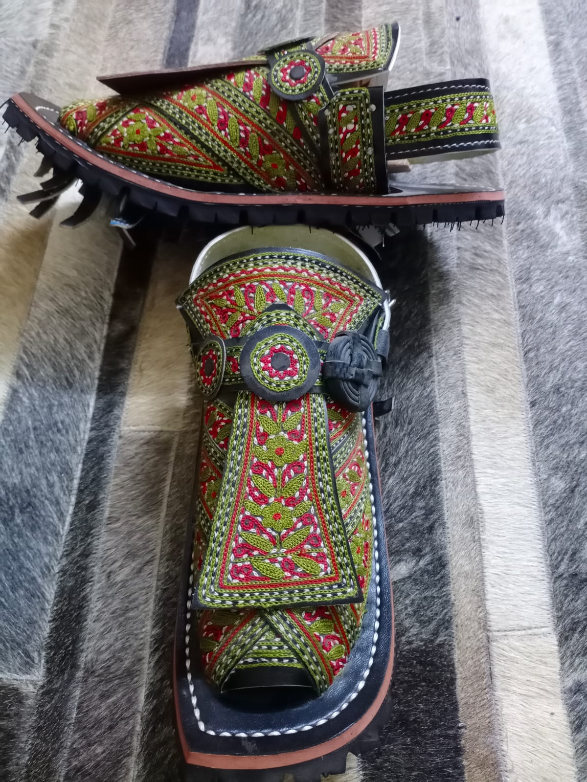 Hand Embroidered Balochi Chappals