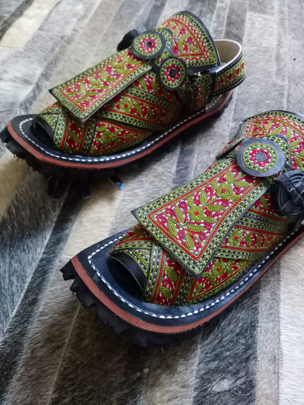 Hand Embroidered Balochi Chappals