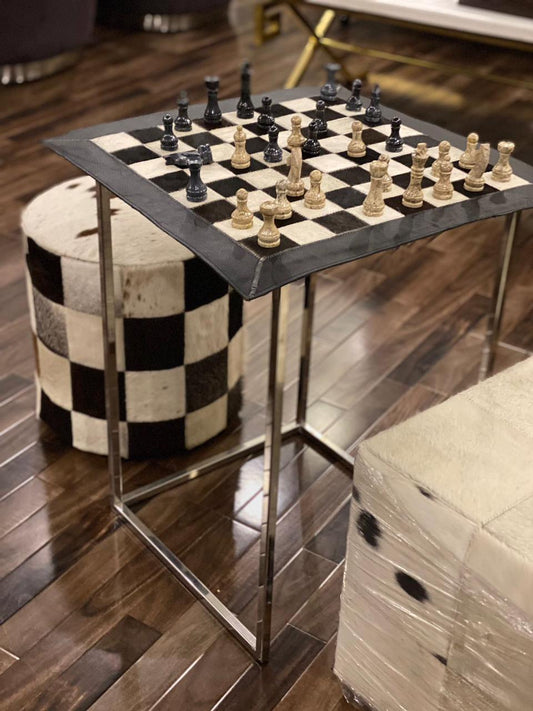 Cow Skin Chess Board