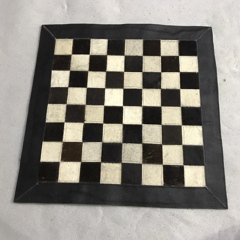 Cow Skin Chess Board