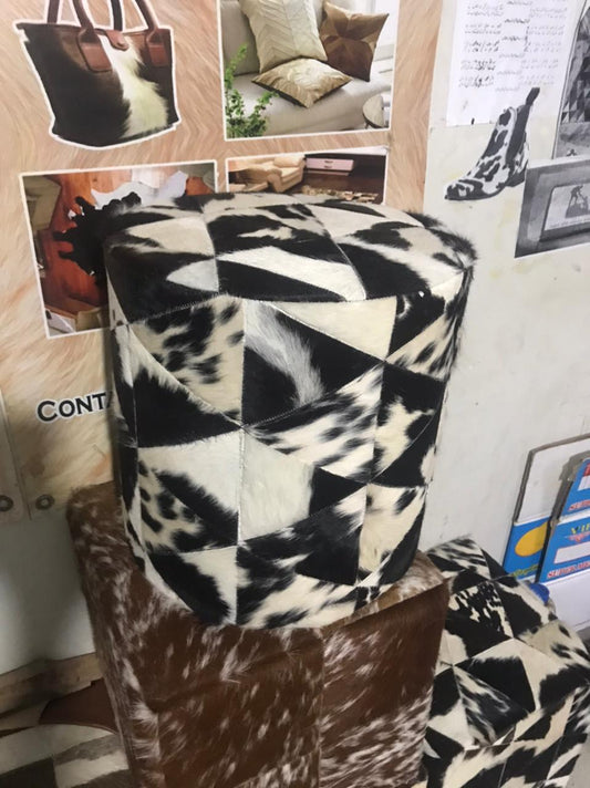 Cow Skin Ottoman