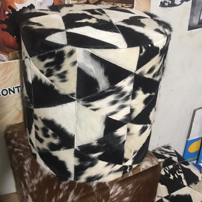 Cow Skin Ottoman