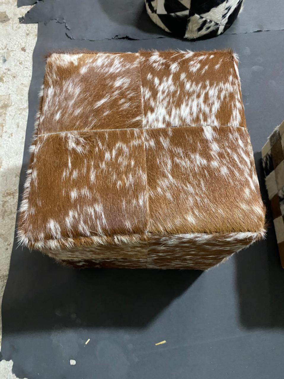 Cow Skin Ottoman