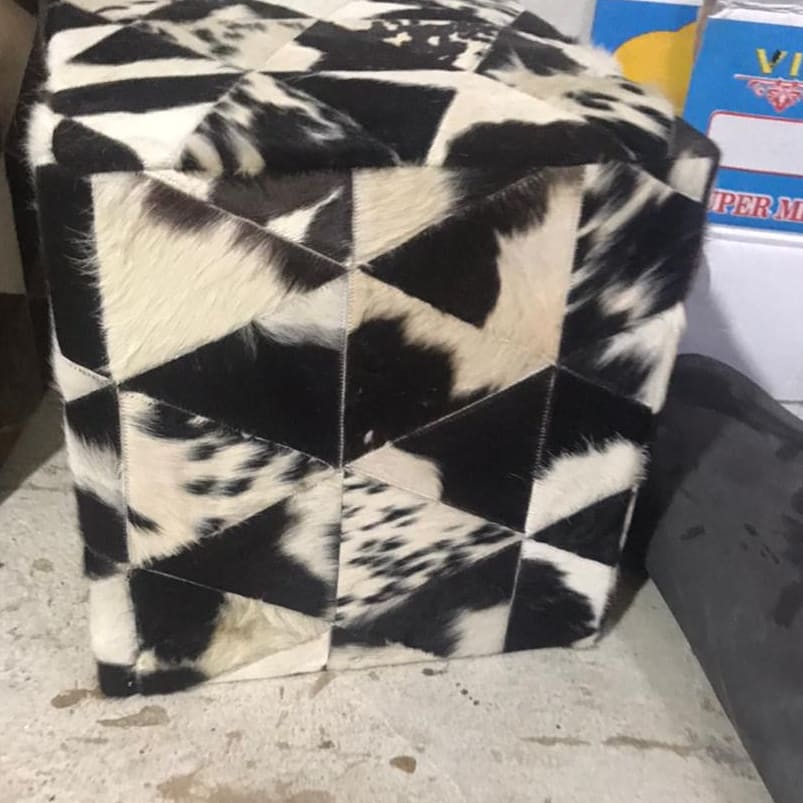 Cow Skin Ottoman