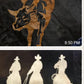 Hair on laser engraving wall hanging
