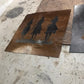 Hair on laser engraving wall hanging