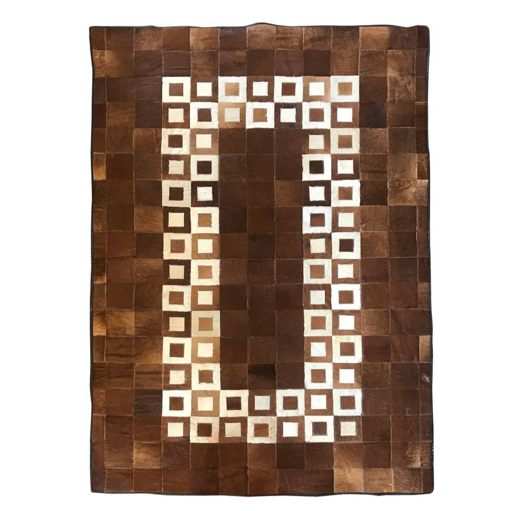 Cow skin patchwork rugs