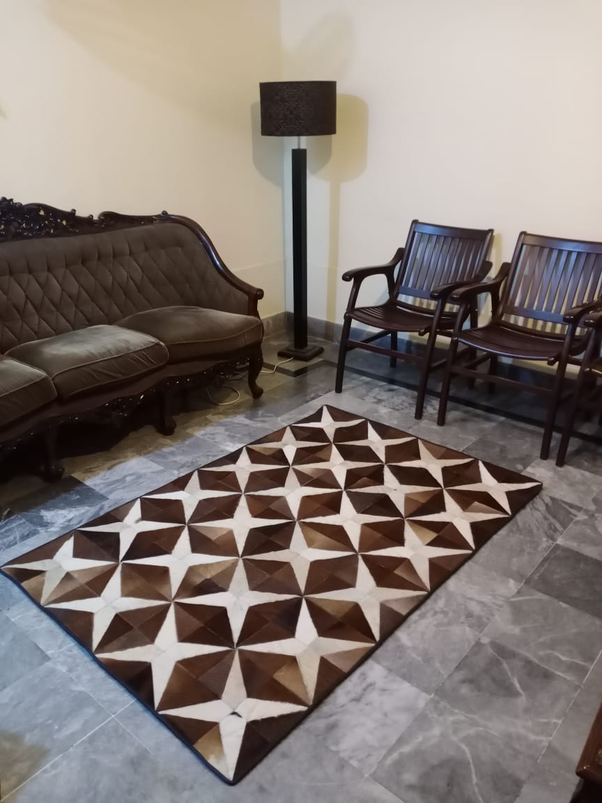 Cow skin patchwork rugs