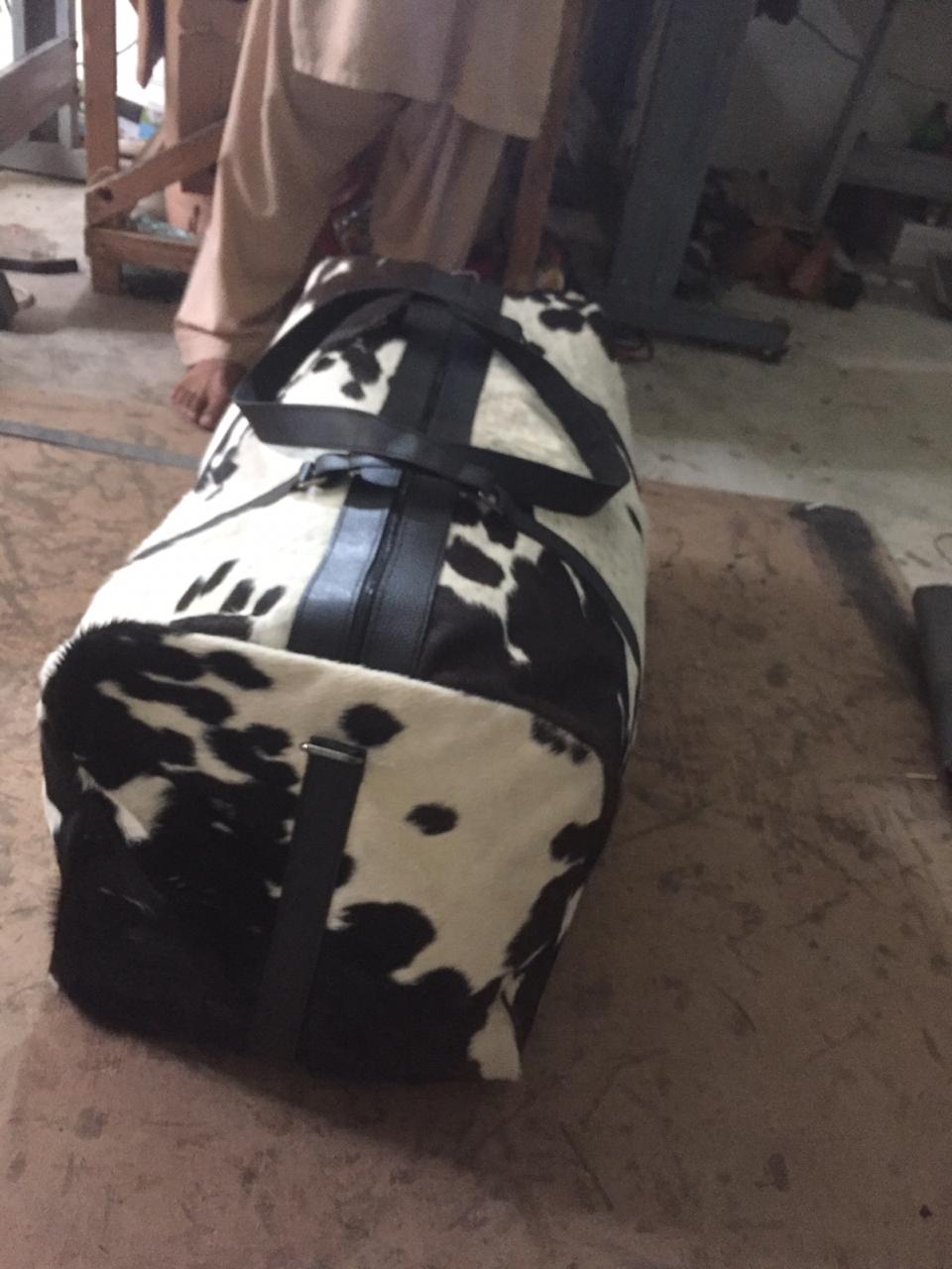 Cow Skin Duffle Bags