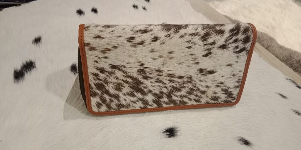 Cow skin ladies clutches