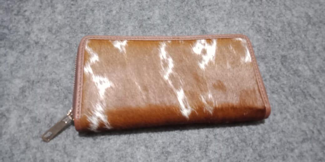 Cow skin ladies clutches