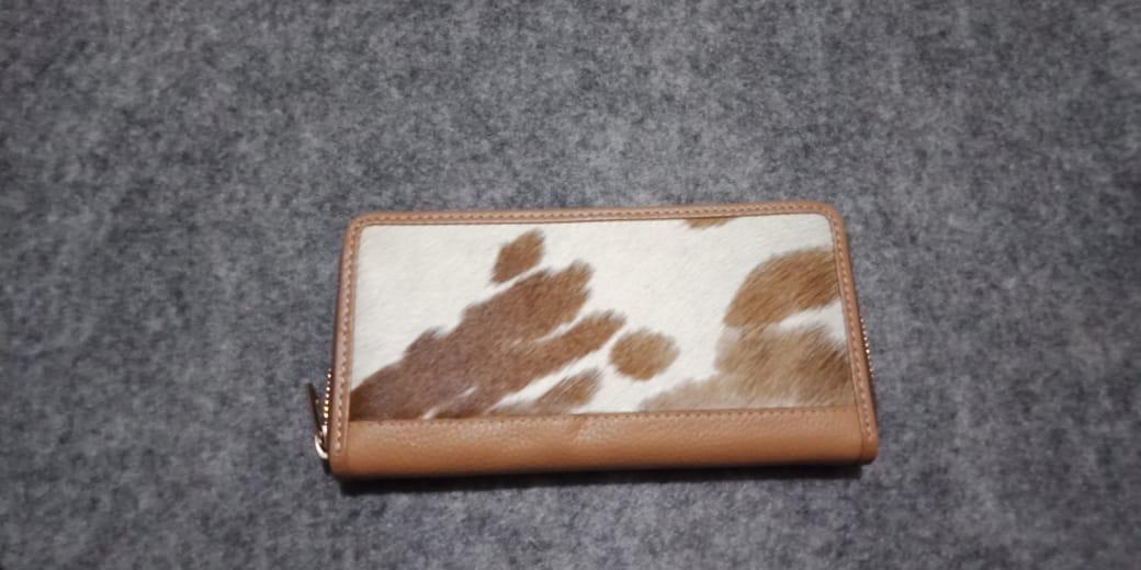 Cow skin ladies clutches