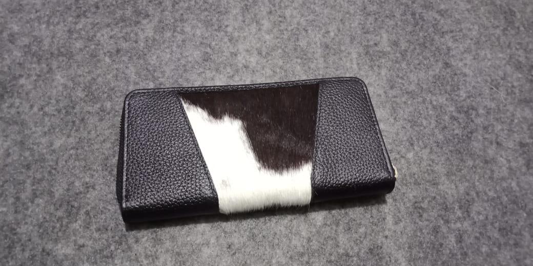 Cow skin ladies clutches