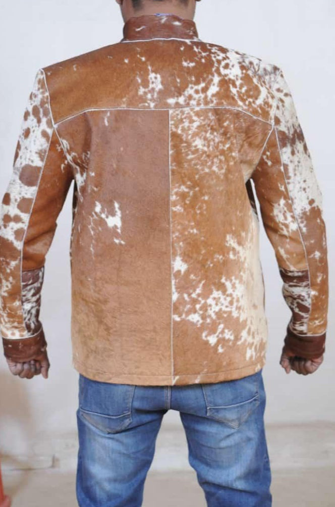 Cow skin jacket