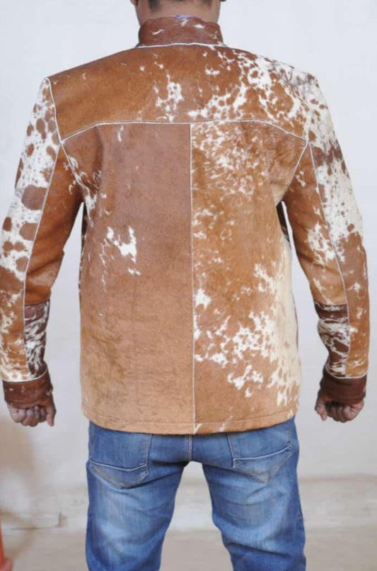 Cow skin jacket