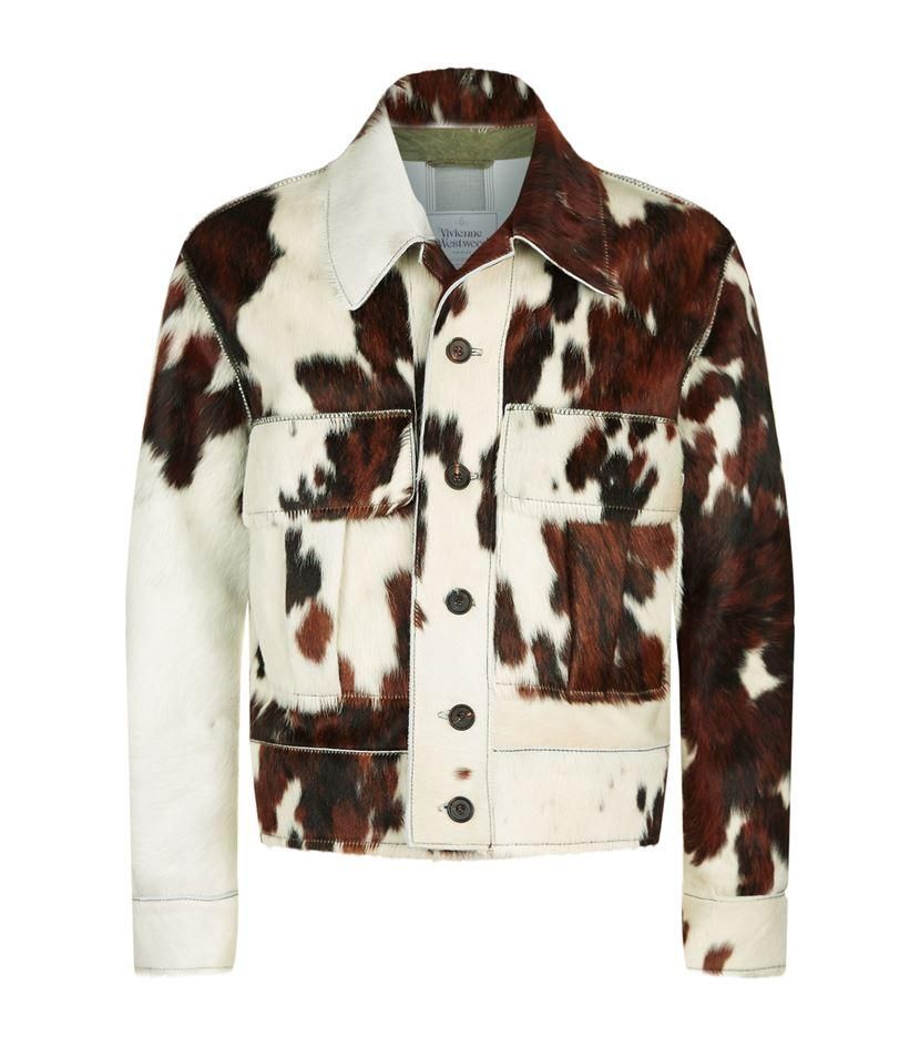 Cow skin jacket