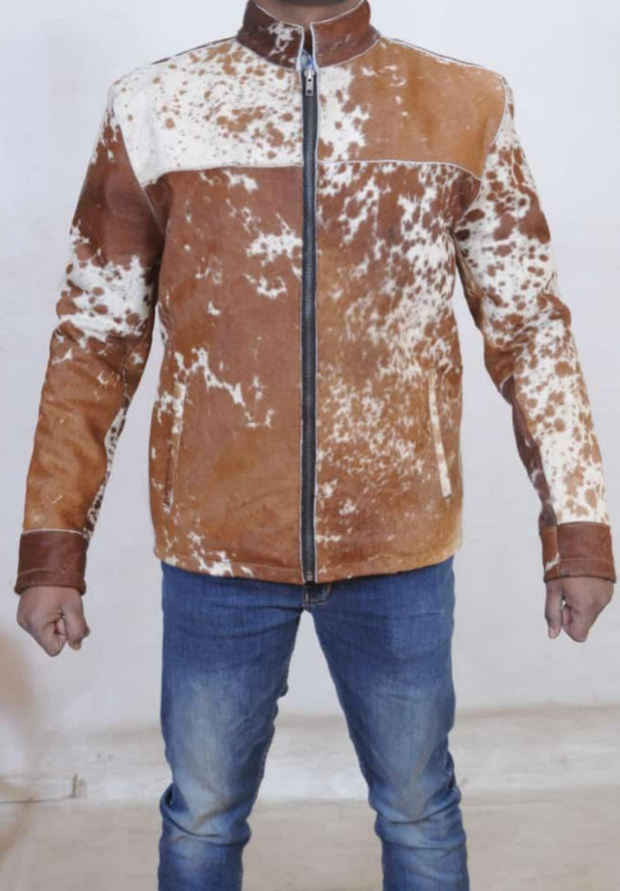 Cow skin jacket