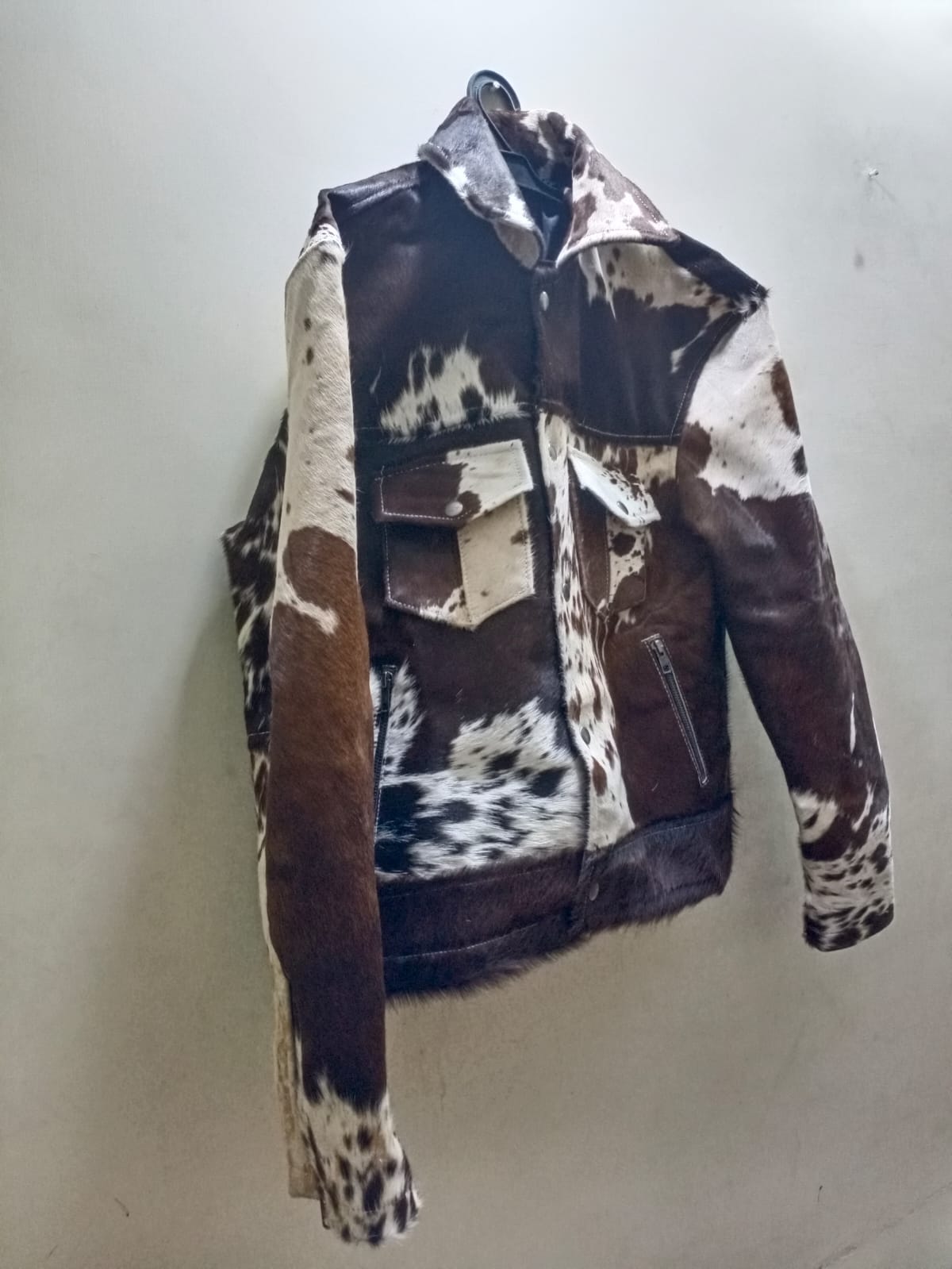 Cow skin jacket