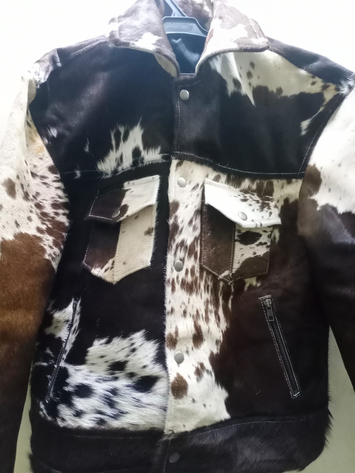 Cow skin jacket