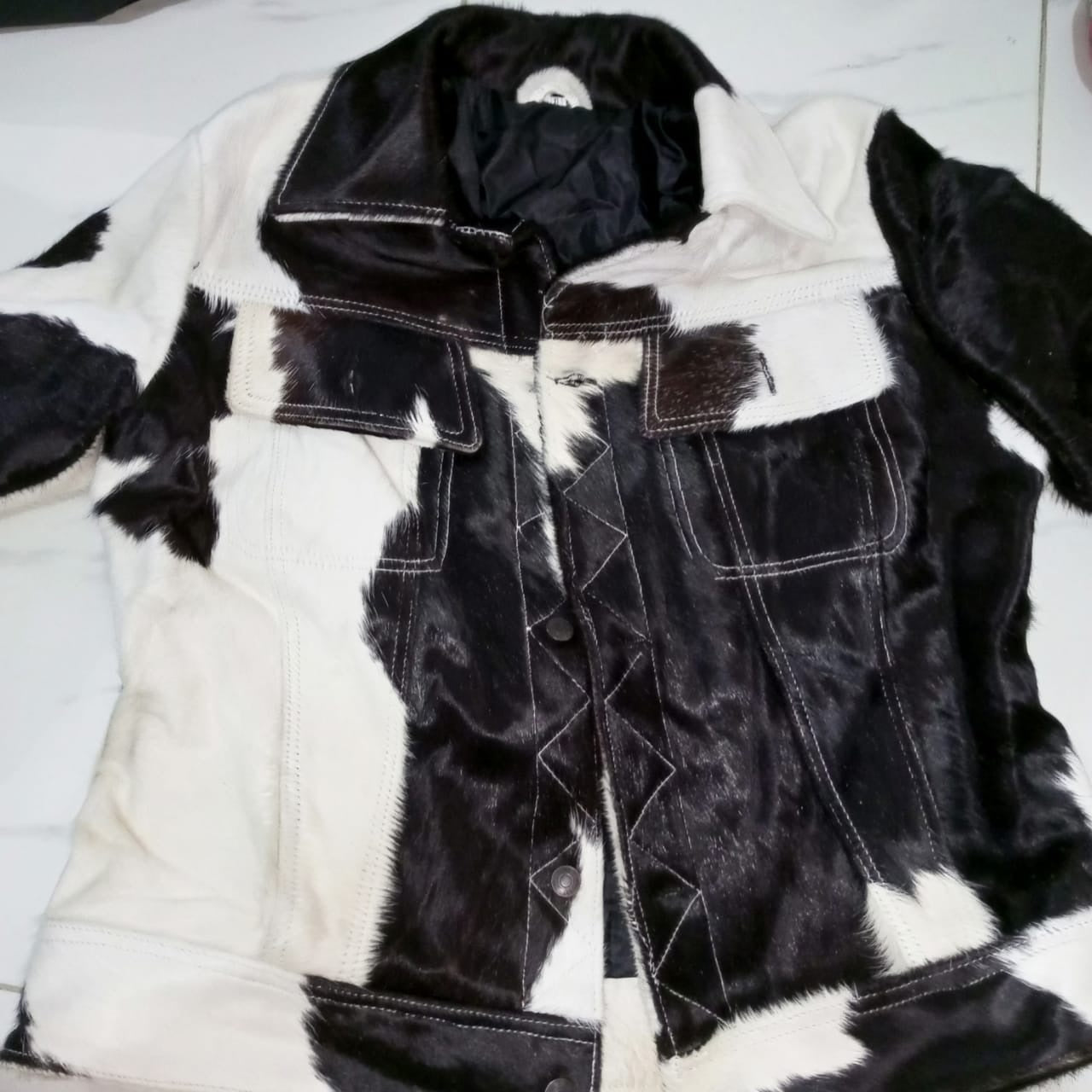 Cow skin jacket