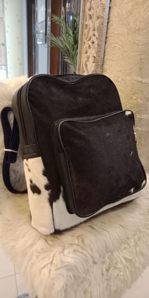 Cow skin Back pack/School bag