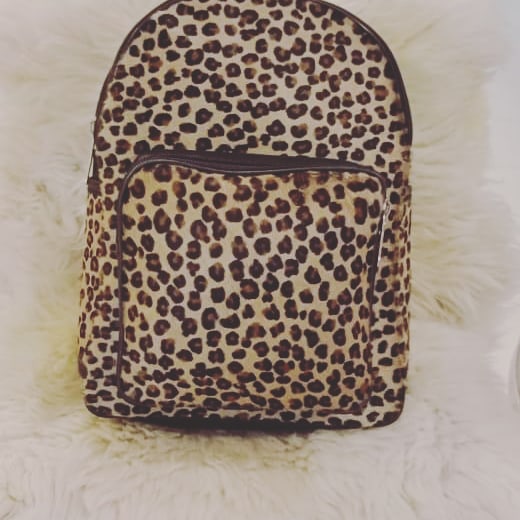 Cow skin Back pack/School bag