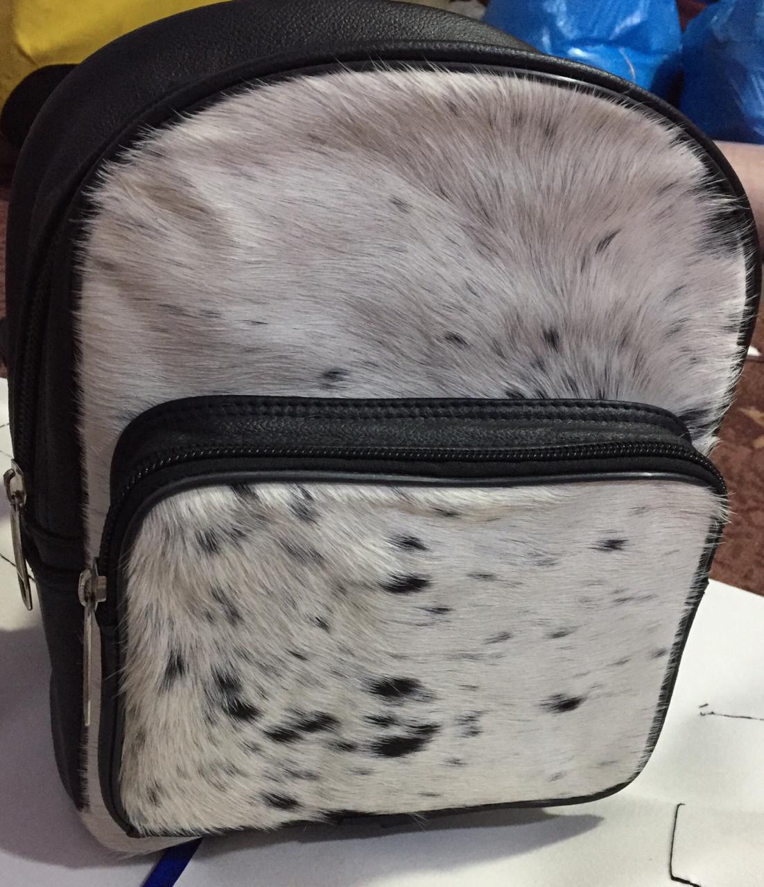 Cow skin Back pack/School bag