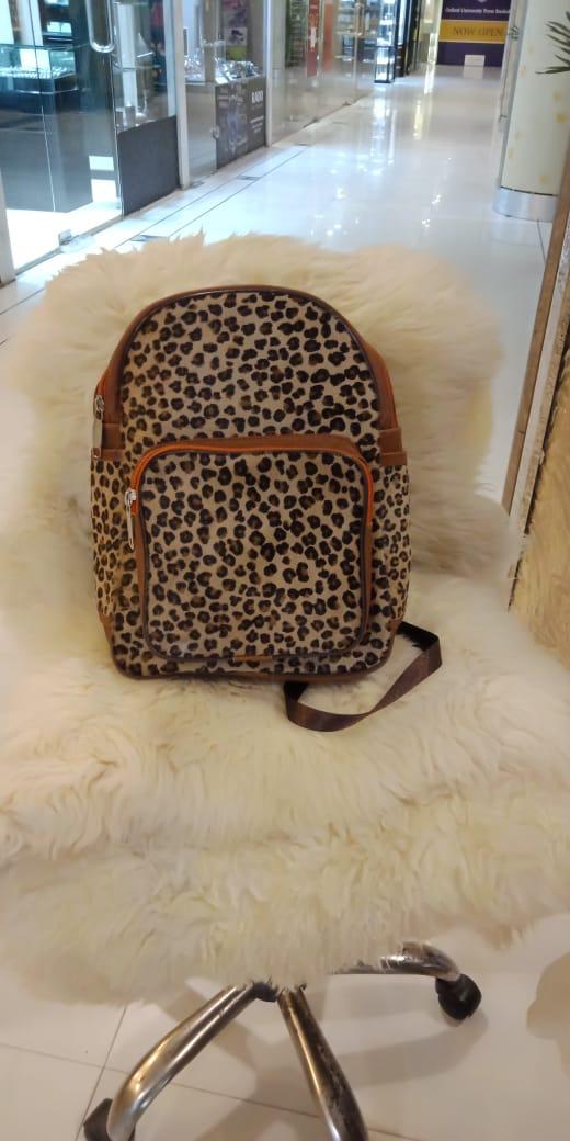 Cow skin Back pack/School bag