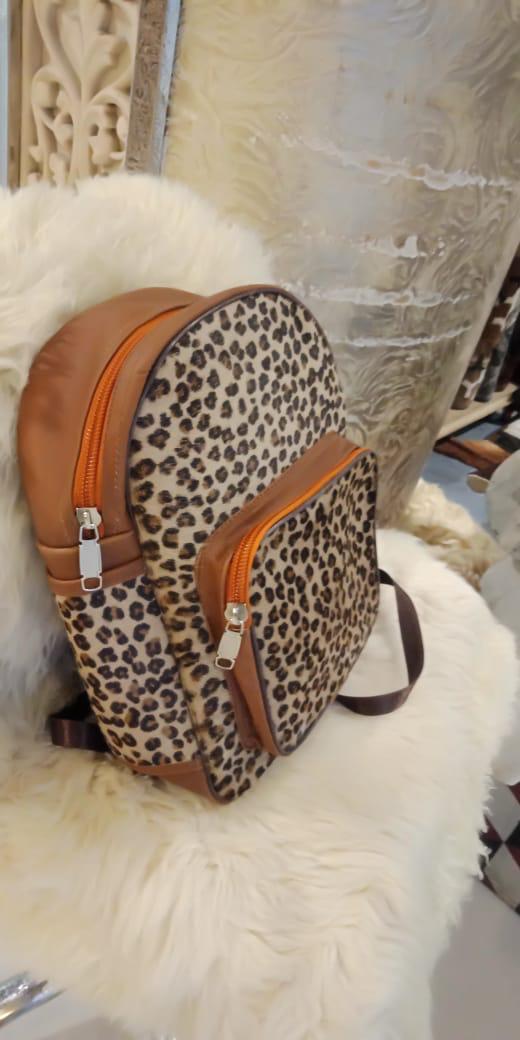 Cow skin Back pack/School bag