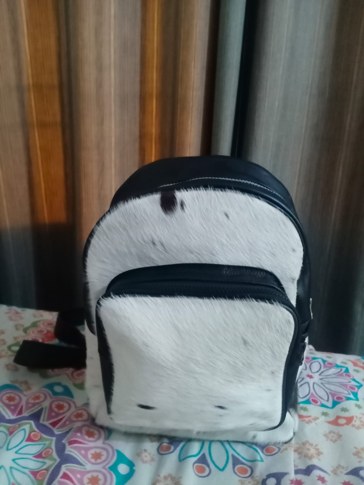 Cow skin Back pack/School bag