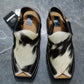 Cow Skin High heel shoe with side straps