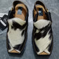 Cow Skin High heel shoe with side straps