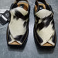 Cow Skin High heel shoe with side straps