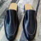 Mules in leather sole , leather upper and leather linning