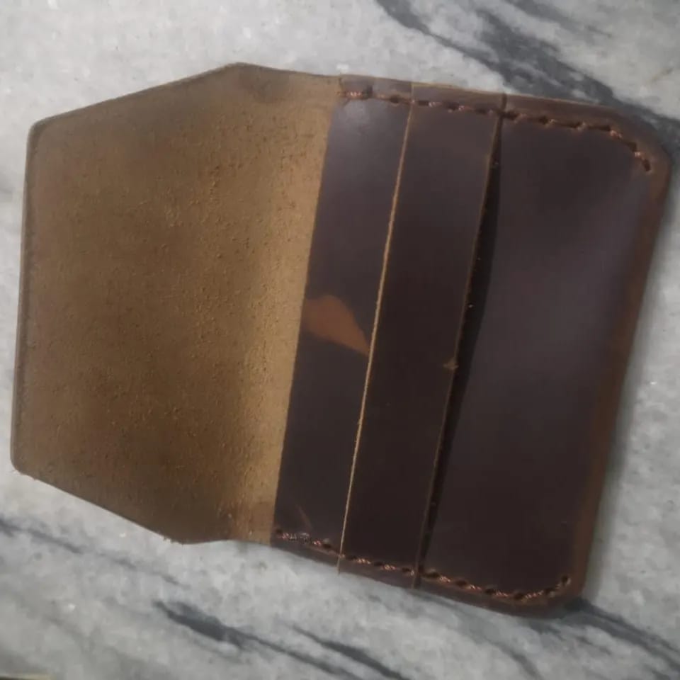 handmade and hand Stitched card holder