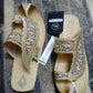 Hand embroidery till work leather Chappals