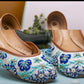 Ladies hand embroidered khussas