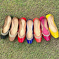 Ladies cutwork leather khussa